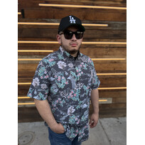 Reyn Spooner LA Dodgers Reyn Spooner Black Sakura Spring Performance Button-Down