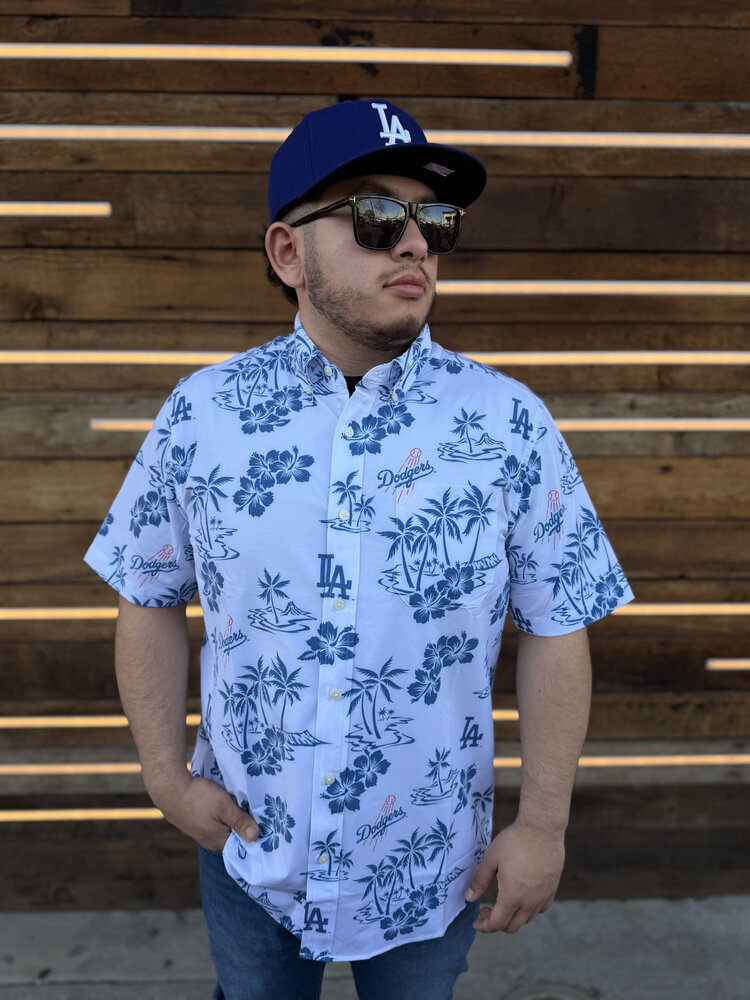 Reyn Spooner LA Dodgers Reyn Spooner Kekai White Shooting Ball Button-Down