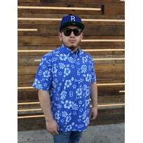 Reyn Spooner Brooklyn Dodgers Reyn Spooner Floral Kekai Royal Button-Down