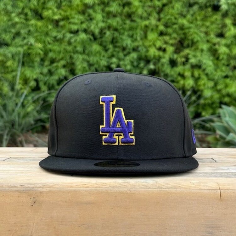 New Era LA Dodgers Black Purple-Gold