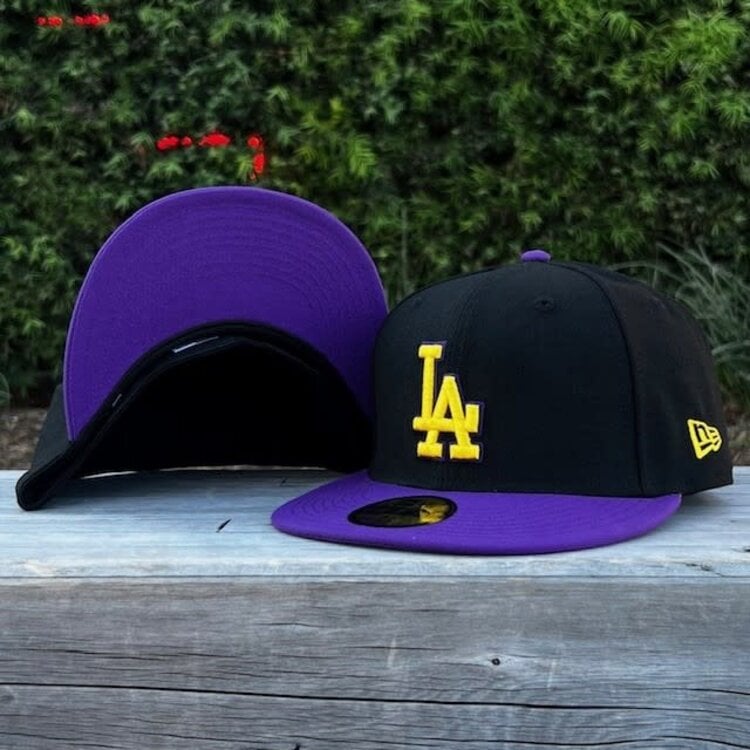 New Era LA Dodgers Black/Purple Gold