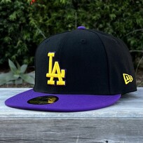 New Era LA Dodgers Black/Purple Gold