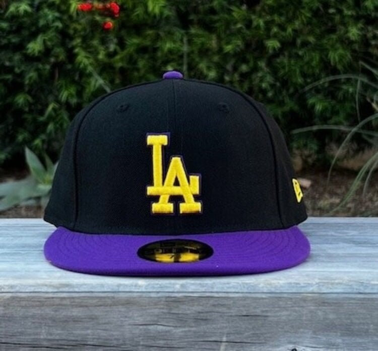 New Era LA Dodgers Black/Purple Gold
