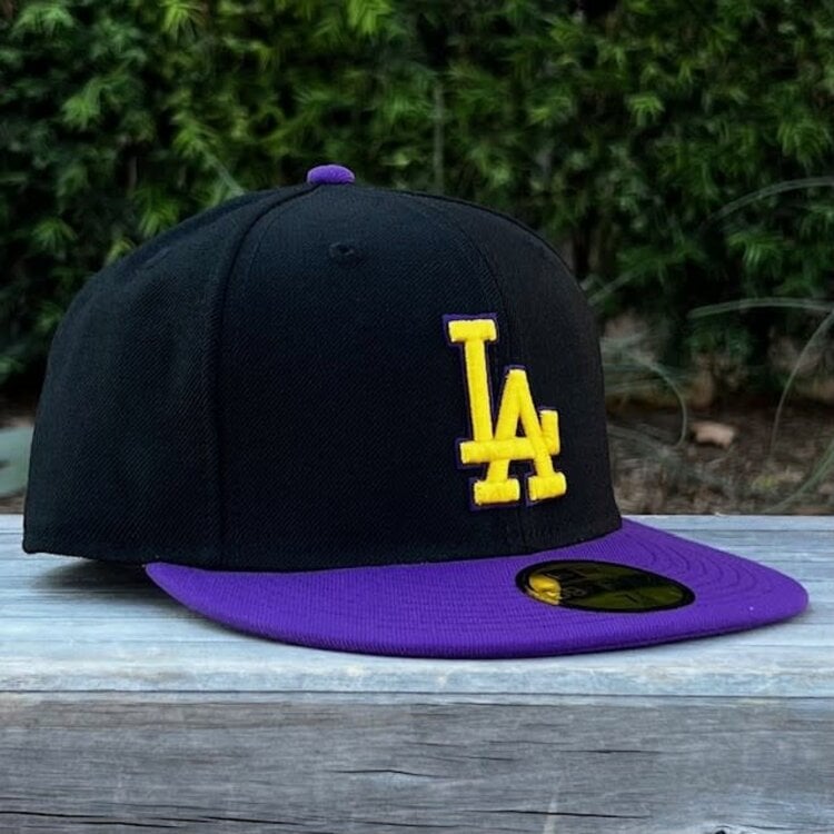 New Era LA Dodgers Black/Purple Gold