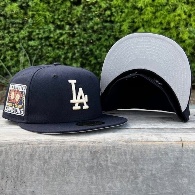 New Era LA Navy Ivory Metallic Back to Back WS Champs Rings