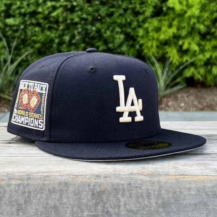 New Era LA Navy Ivory Metallic Back to Back WS Champs Rings