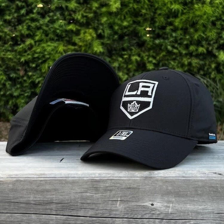 Reebok NHL Los Angeles Kings P Reebok Structured Flex Shield Logo Black