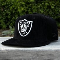 New Era Raiders Shield Black Corduroy 950