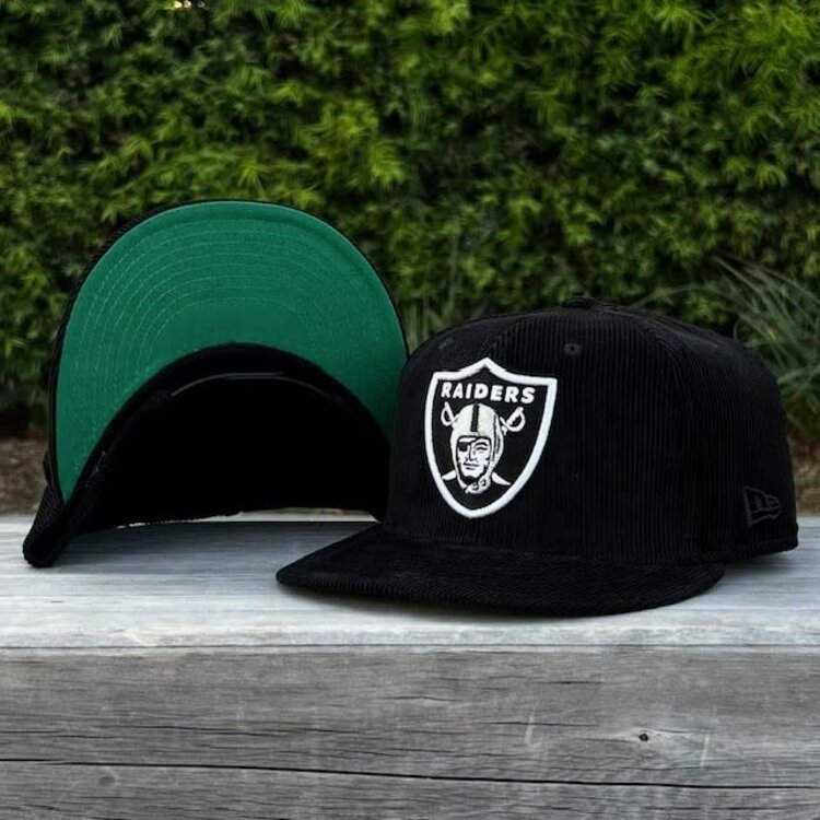 New Era Raiders Shield Black Corduroy 950
