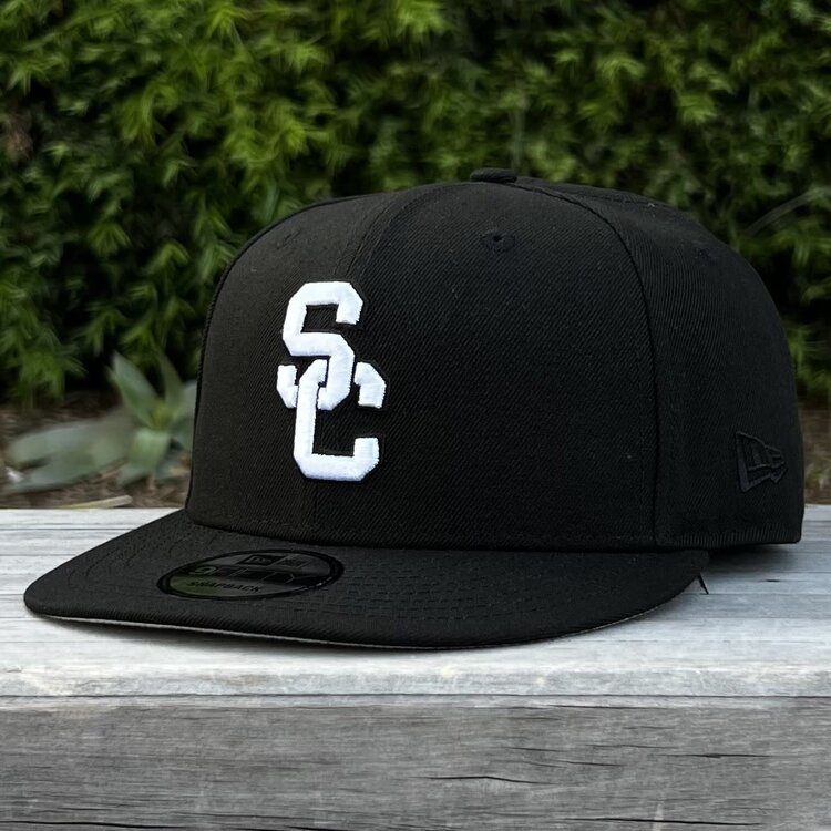 New Era USC Trojans SC Interlock Black White 950 Snapback