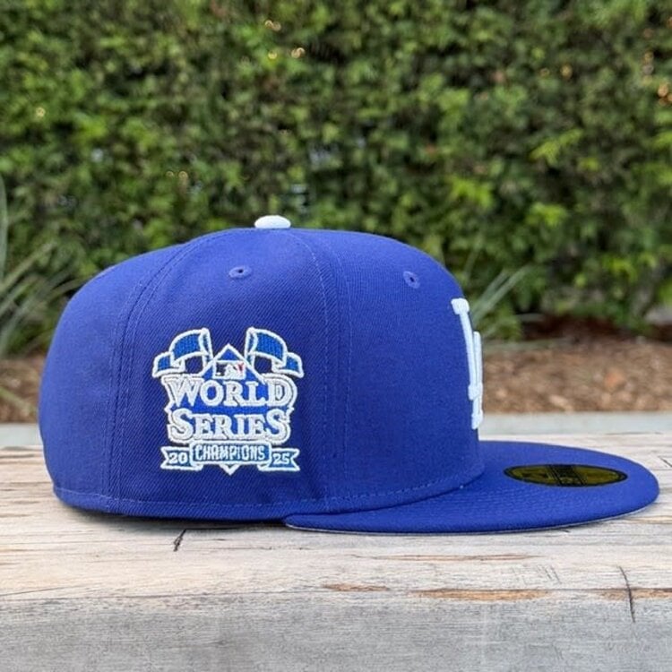 New Era LA Dodgers Royal 2025 World Series Champs Flags