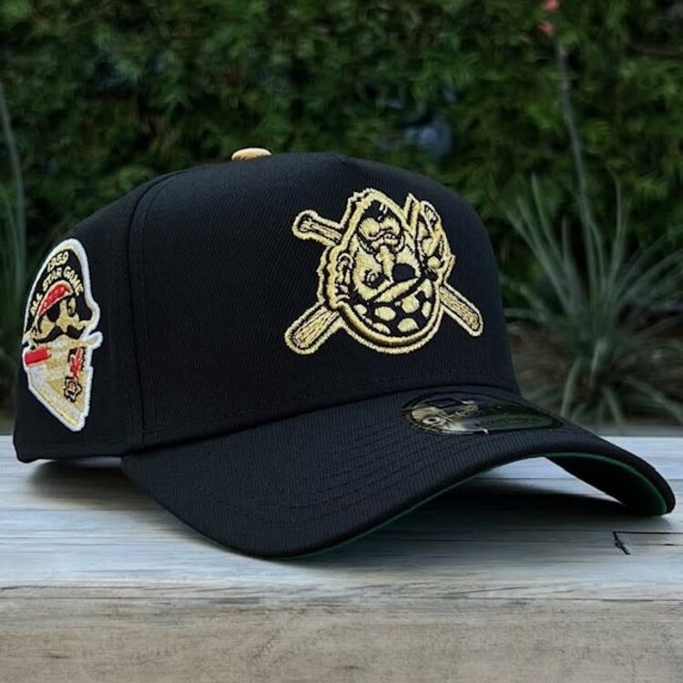 New Era Pirates Upside Down Face Black Metallic Gold 1959 ASG 940 A-Frame