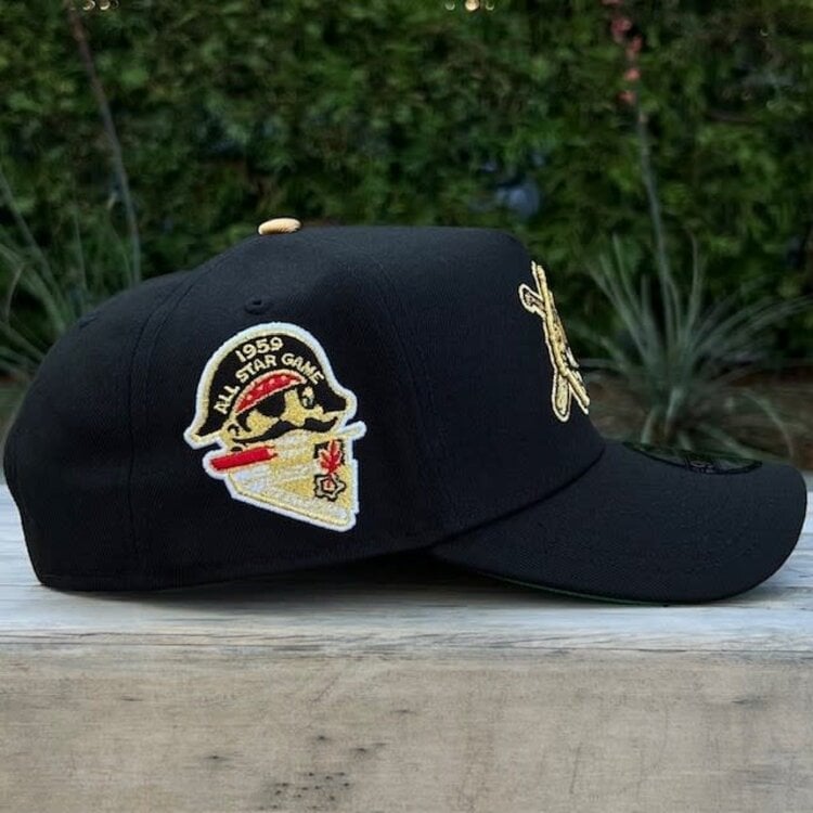 New Era Pirates Upside Down Face Black Metallic Gold 1959 ASG 940 A-Frame