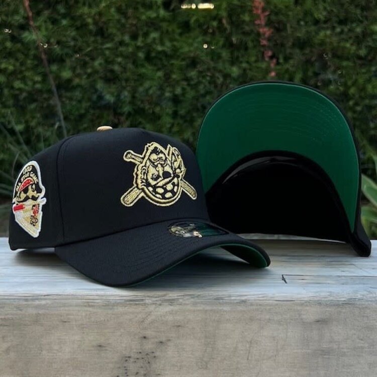 New Era Pirates Upside Down Face Black Metallic Gold 1959 ASG 940 A-Frame