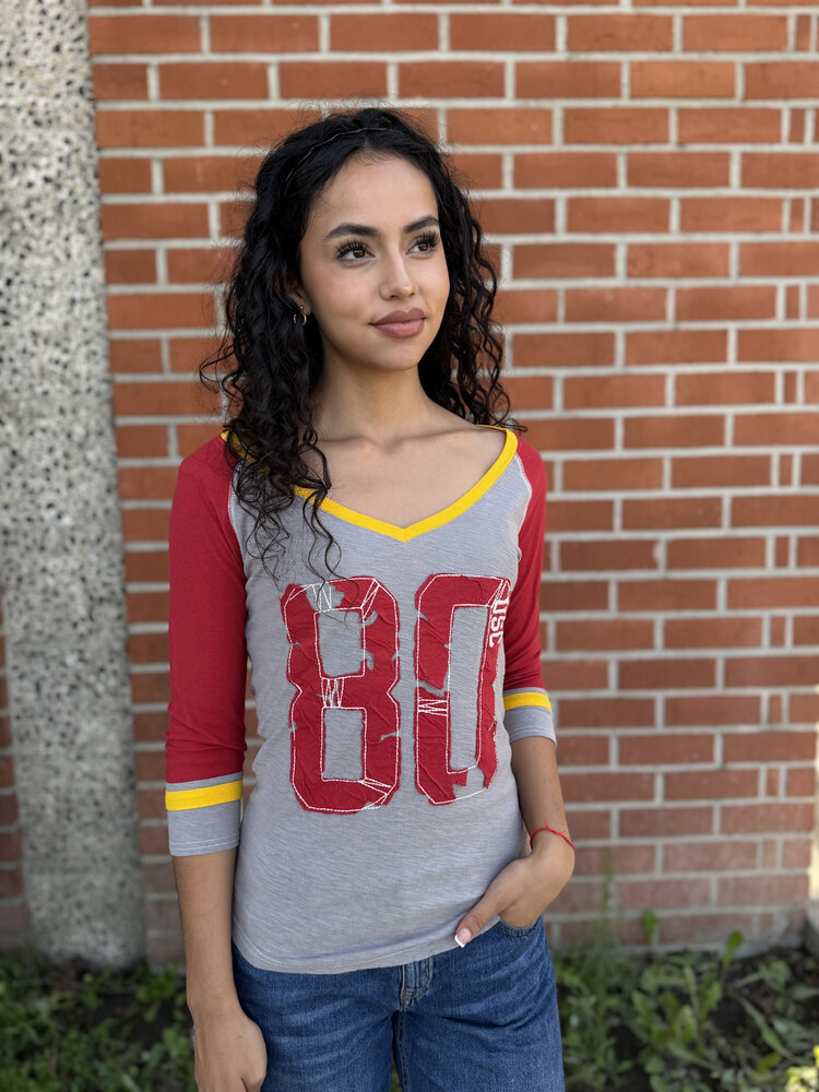 USC Trojans Women's Marino V-Neck L/S