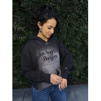 New Era LA Dodgers NE Women's Faded Acid Black Pullover Hoodie