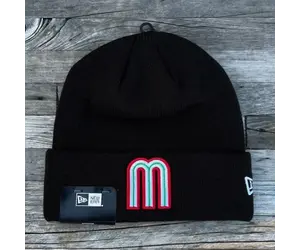 Mexico New Era WBC Black Cuffed Knit - The Locker Room of Downey