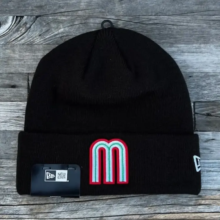 New Era Mexico New Era WBC Black Cuffed Knit