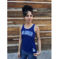 New Era LA Dodgers NE Women's Royal Glitter Tank Top