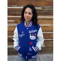 JH Design LA x Hello Kitty Royal Reversible Varsity Button Up Jacket