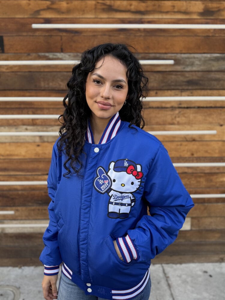 JH Design LA x Hello Kitty Royal Reversible Varsity Button Up Jacket