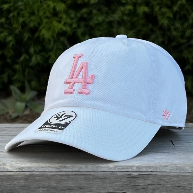 47 Brand LA Dodgers 47 Clean Up White Pink LA
