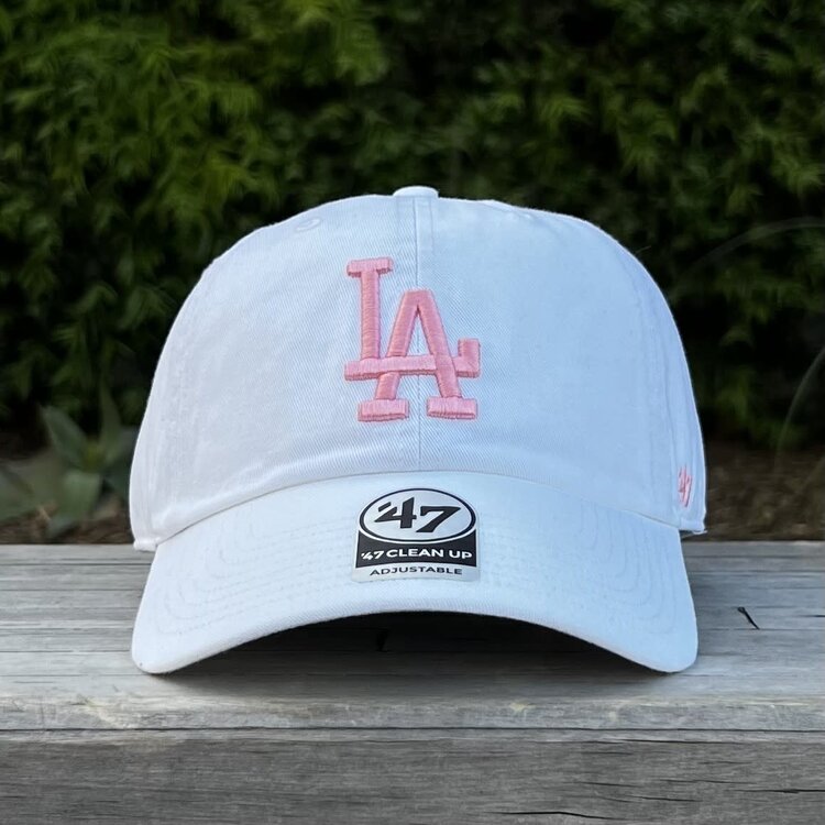 47 Brand LA Dodgers 47 Clean Up White Pink LA