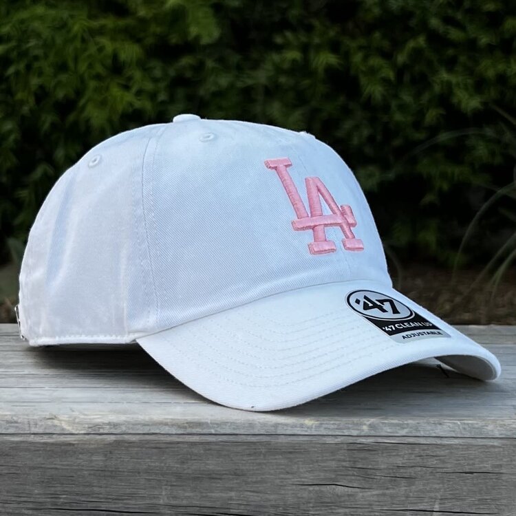 47 Brand LA Dodgers 47 Clean Up White Pink LA