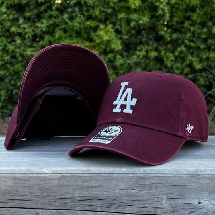 47 Brand LA Dodgers 47 Clean Up Maroon