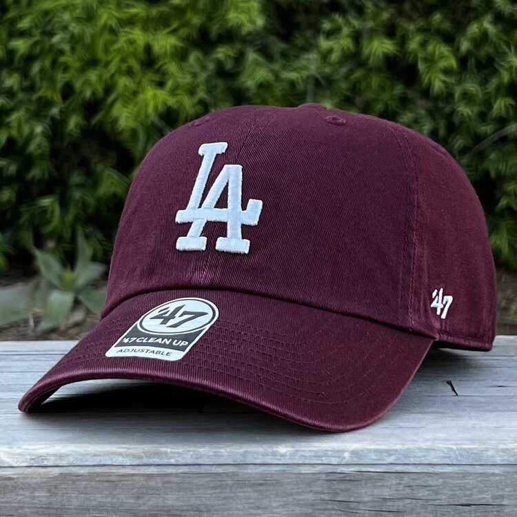 47 Brand LA Dodgers 47 Clean Up Maroon