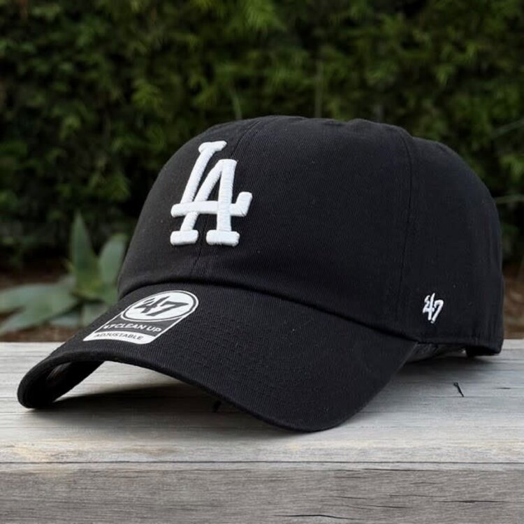47 Brand LA Dodgers 47 Clean Up Black White