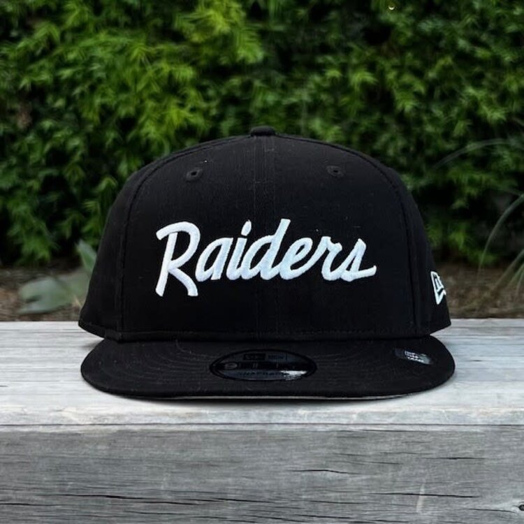 New Era Raiders Basic Black Script 950 Snapback