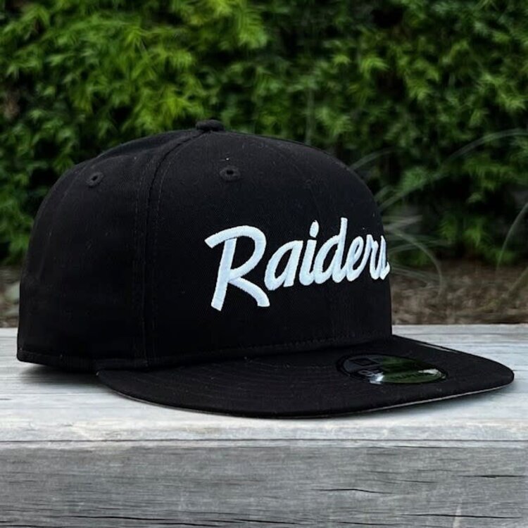 New Era Raiders Basic Black Script 950 Snapback