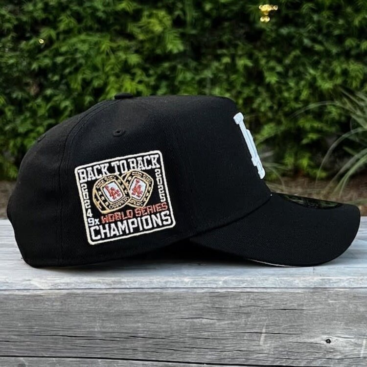 New Era LA Black White 2025 World Series Champions Rings SP 940 a-frame