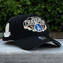 New Era LA Black 2025 World Series Champs Locker Room 940 a-frame