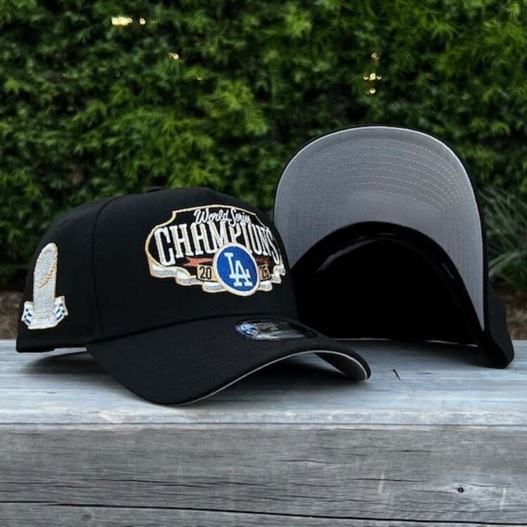 New Era LA Black 2025 World Series Champs Locker Room 940 a-frame