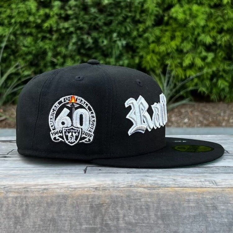 New Era Raiders Black Silver 60 Years