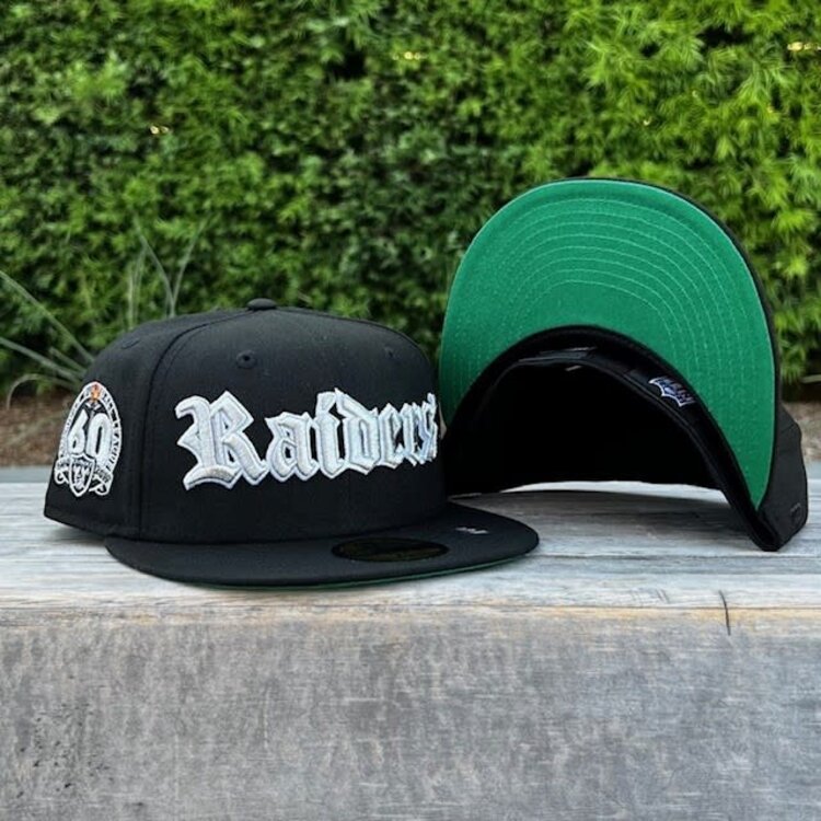 New Era Raiders Black Silver 60 Years