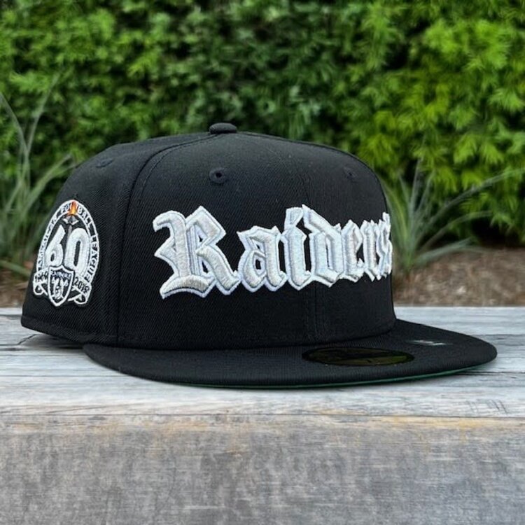 New Era Raiders Black Silver 60 Years