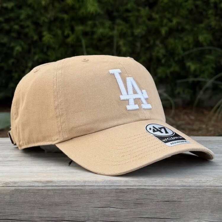 47 Brand LA Dodgers 47 Clean Up Khaki White