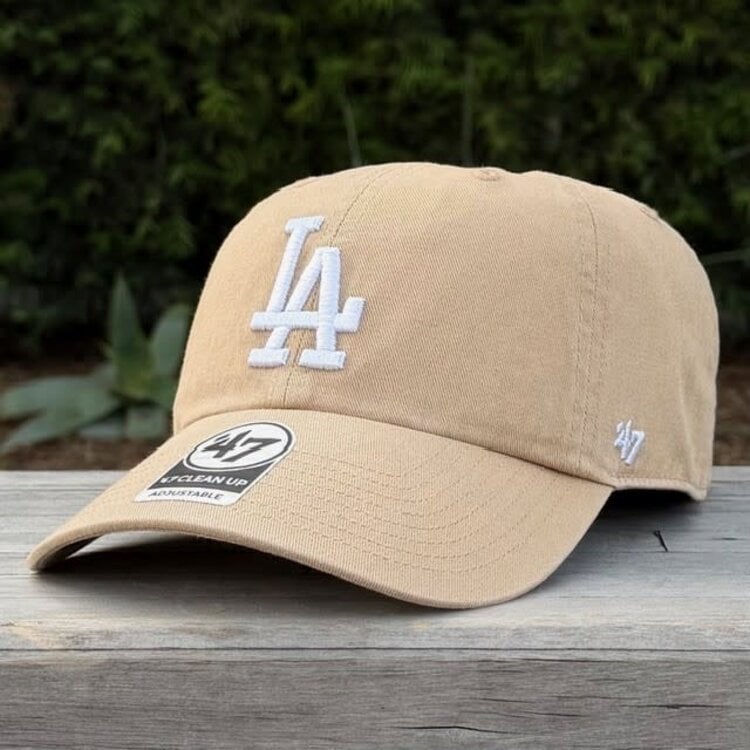 47 Brand LA Dodgers 47 Clean Up Khaki White