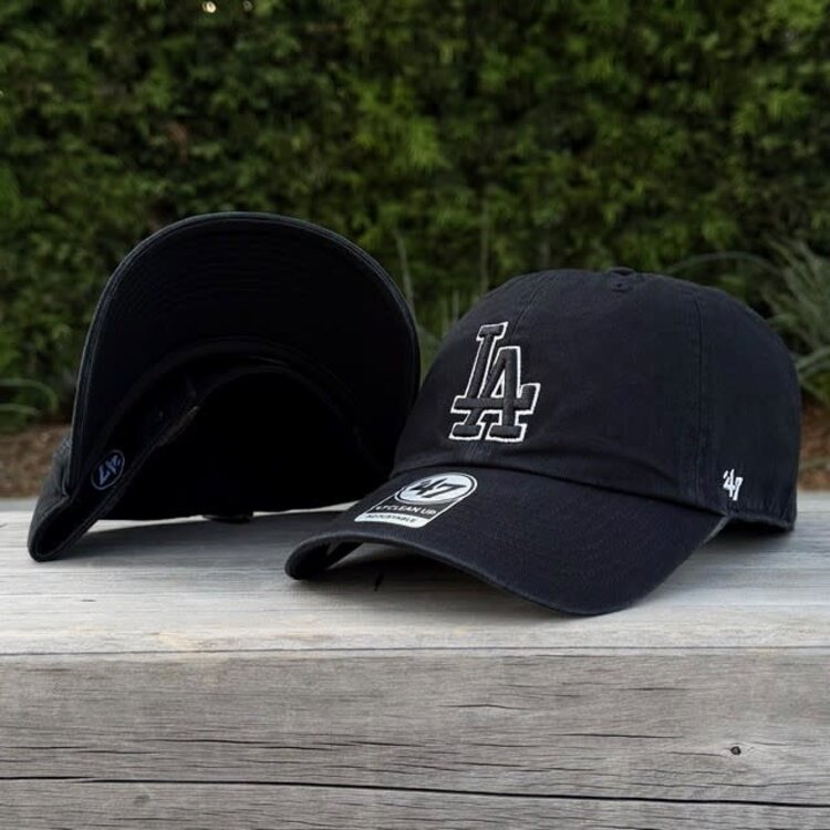 47 Brand LA Dodgers 47 Clean Up Black Black White