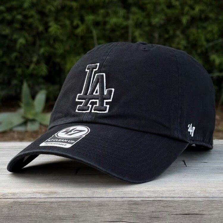 47 Brand LA Dodgers 47 Clean Up Black Black White