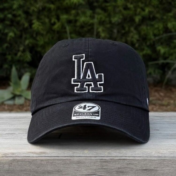 47 Brand LA Dodgers 47 Clean Up Black Black White