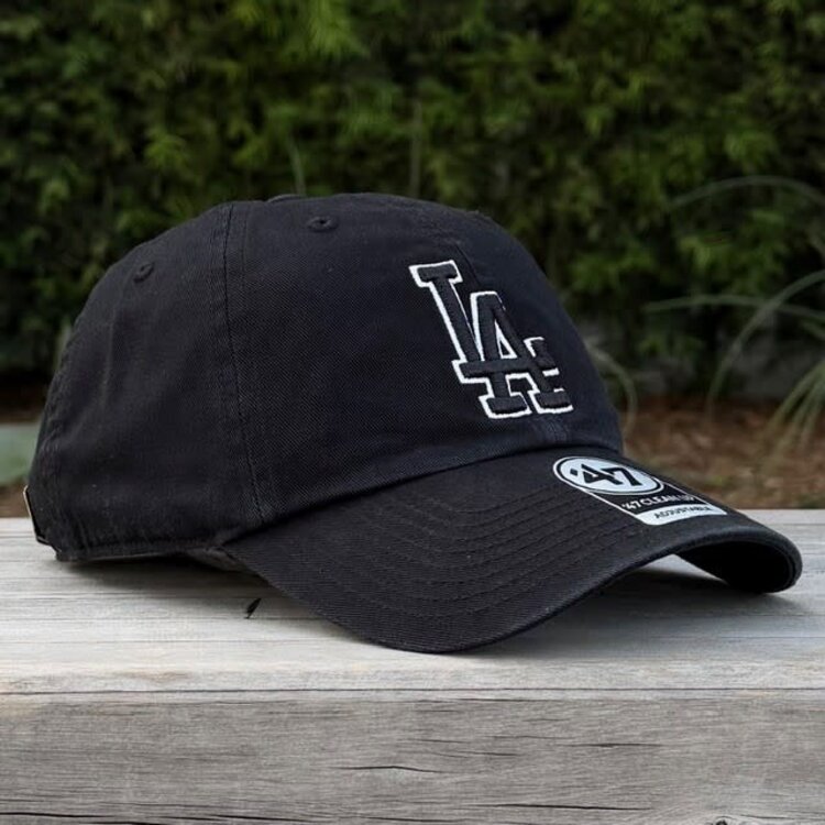 47 Brand LA Dodgers 47 Clean Up Black Black White