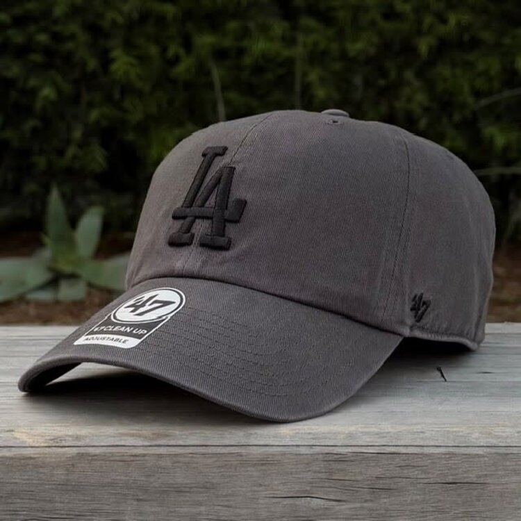 47 Brand LA Dodgers 47 Clean Up Charcoal Black