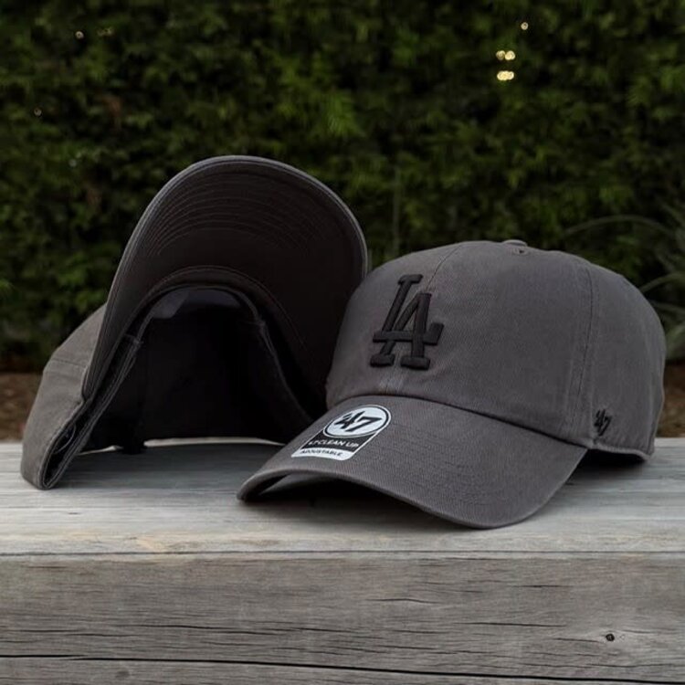 47 Brand LA Dodgers 47 Clean Up Charcoal Black