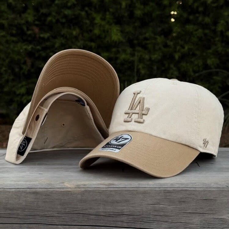 47 Brand LA Dodgers 47 Clean Up Two Tone Natural/Khaki