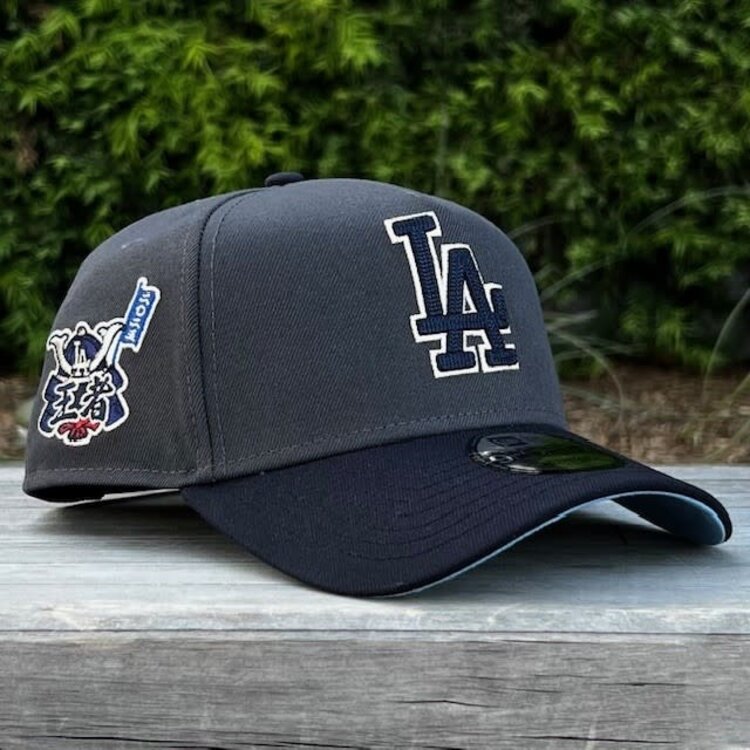 New Era LA Dark Gray/Navy Japanese 2025 WS Champs 940 a-frame