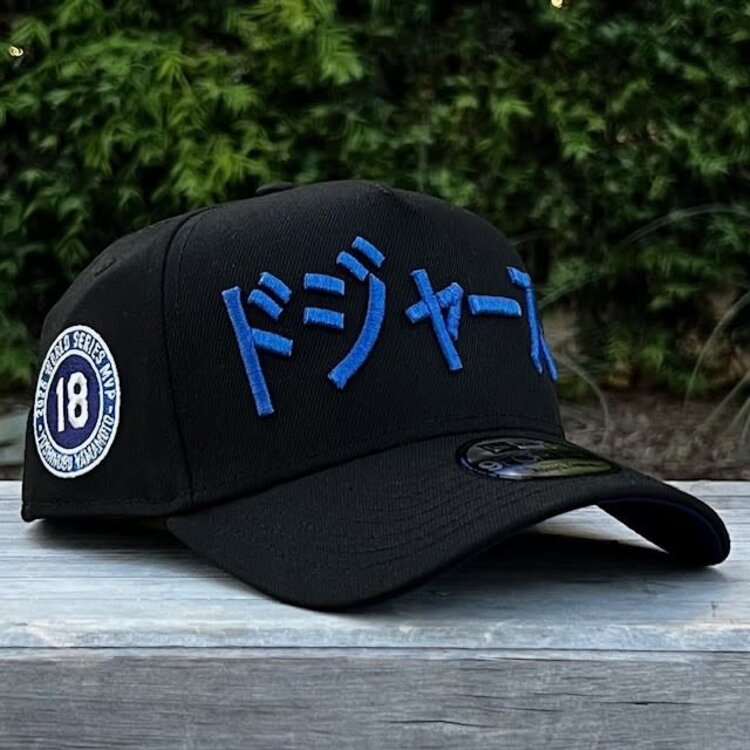 New Era LA Black Metallic Blue Kanji Yamamoto MVP 2025 WS Champs 940 a-frame